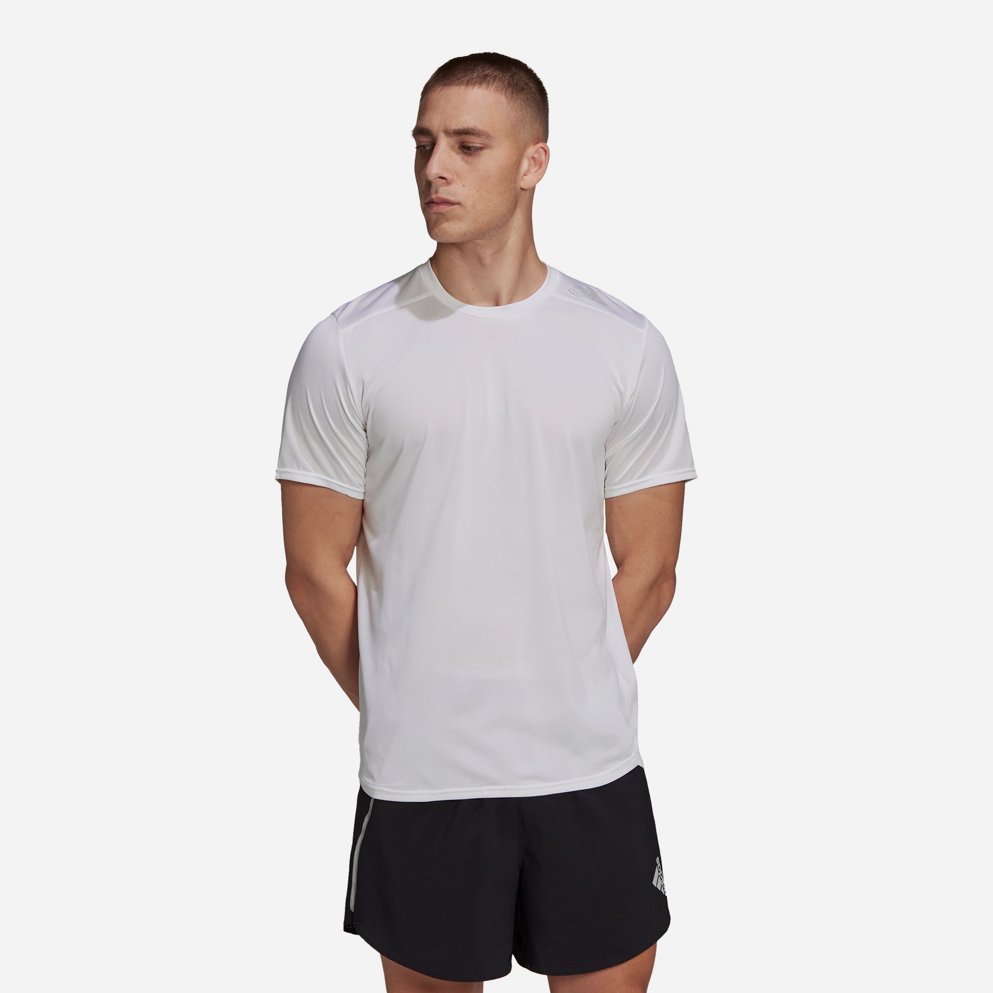 Áo Thun Chạy Bộ Nam Adidas Designed 4 Running - Trắng - Supersports Vietnam