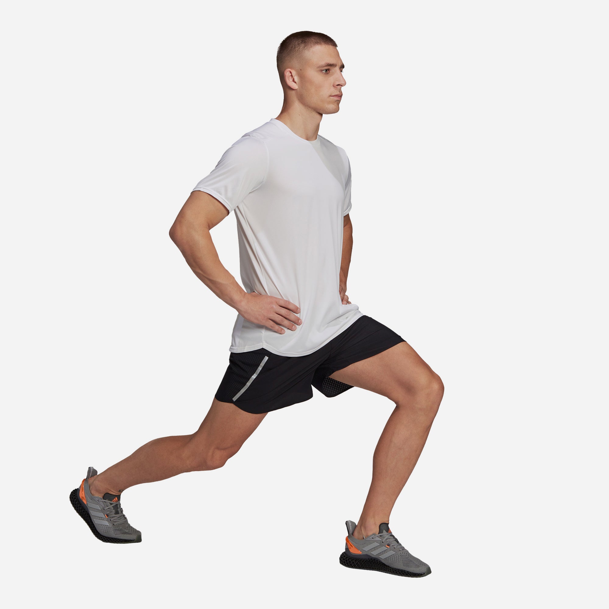 Áo Thun Chạy Bộ Nam Adidas Designed 4 Running - Trắng - Supersports Vietnam