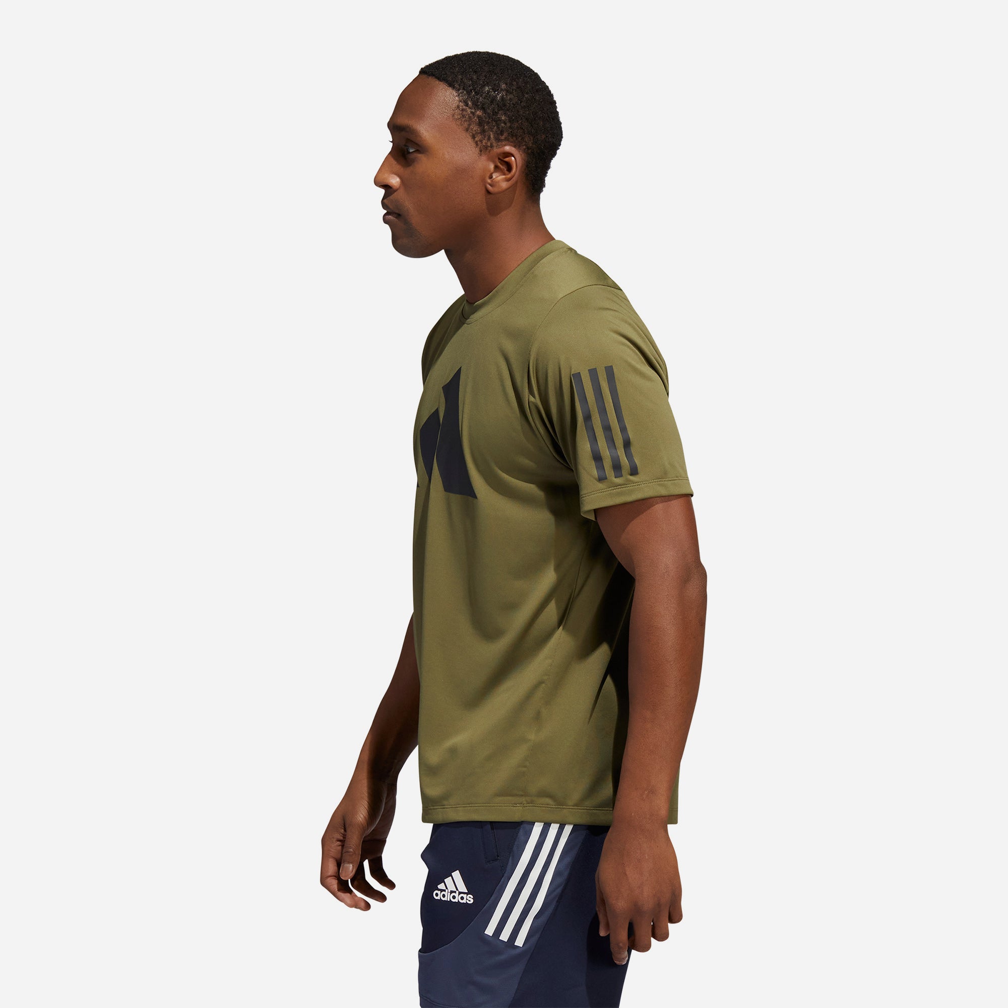 Áo Thun Thể Thao Nam Adidas Freelift 3 Bar - Xanh Quân Đội - Supersports Vietnam