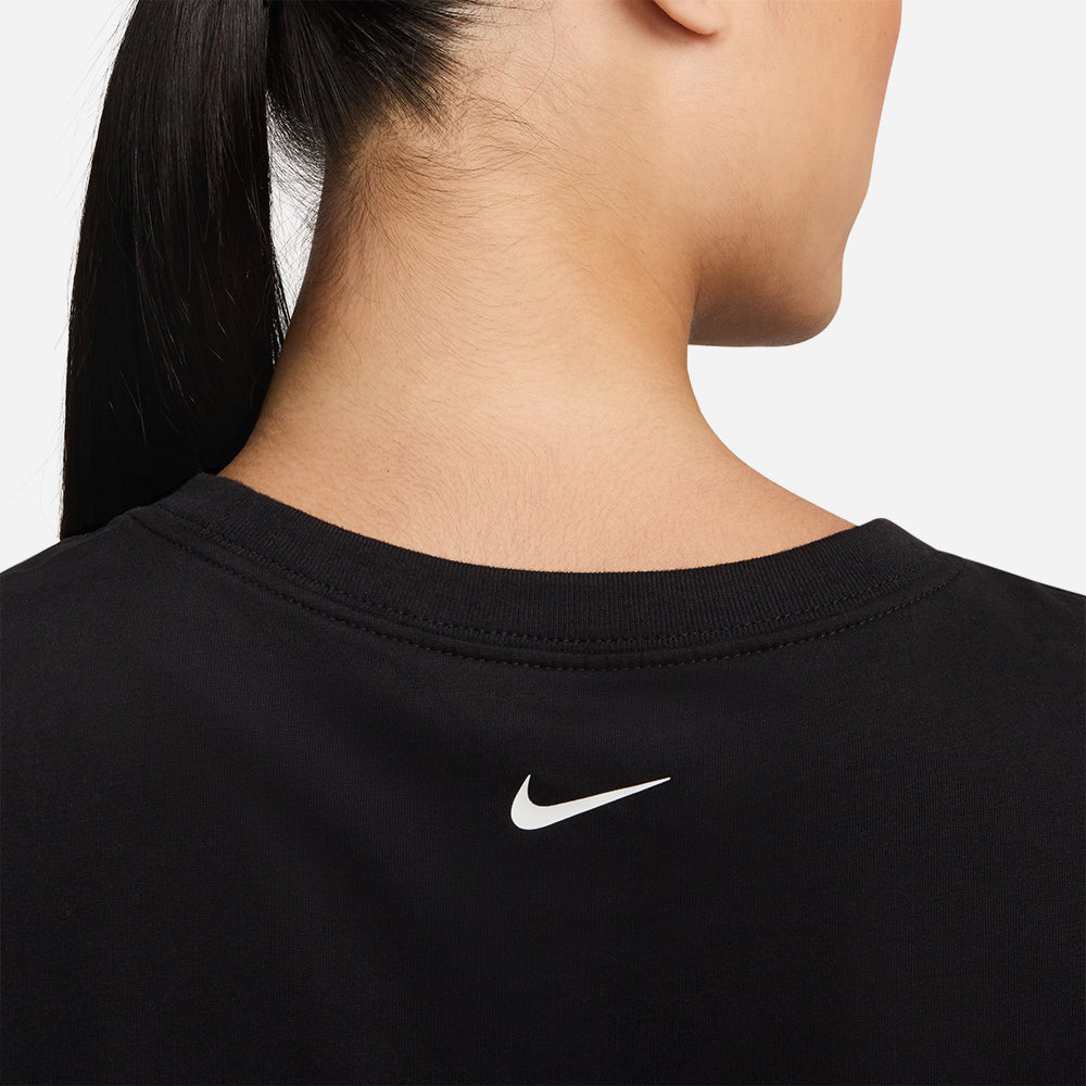 Áo Thun Tay Ngắn Nữ Nike Pro Shortsleeve Crop Fa24 - Đen - Supersports Vietnam