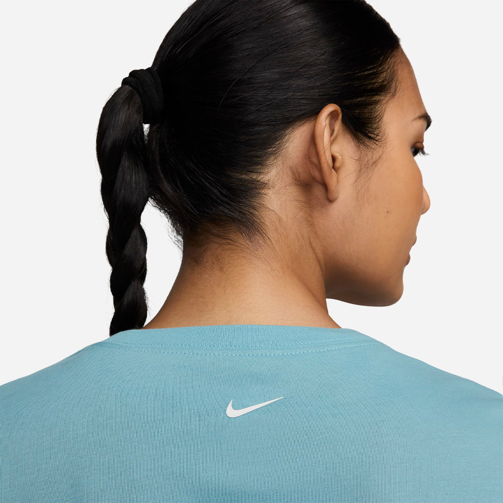 Áo Thun Tay Ngắn Nữ Nike Pro Shortsleeve Crop Fa24 - Xanh Dương - Supersports Vietnam