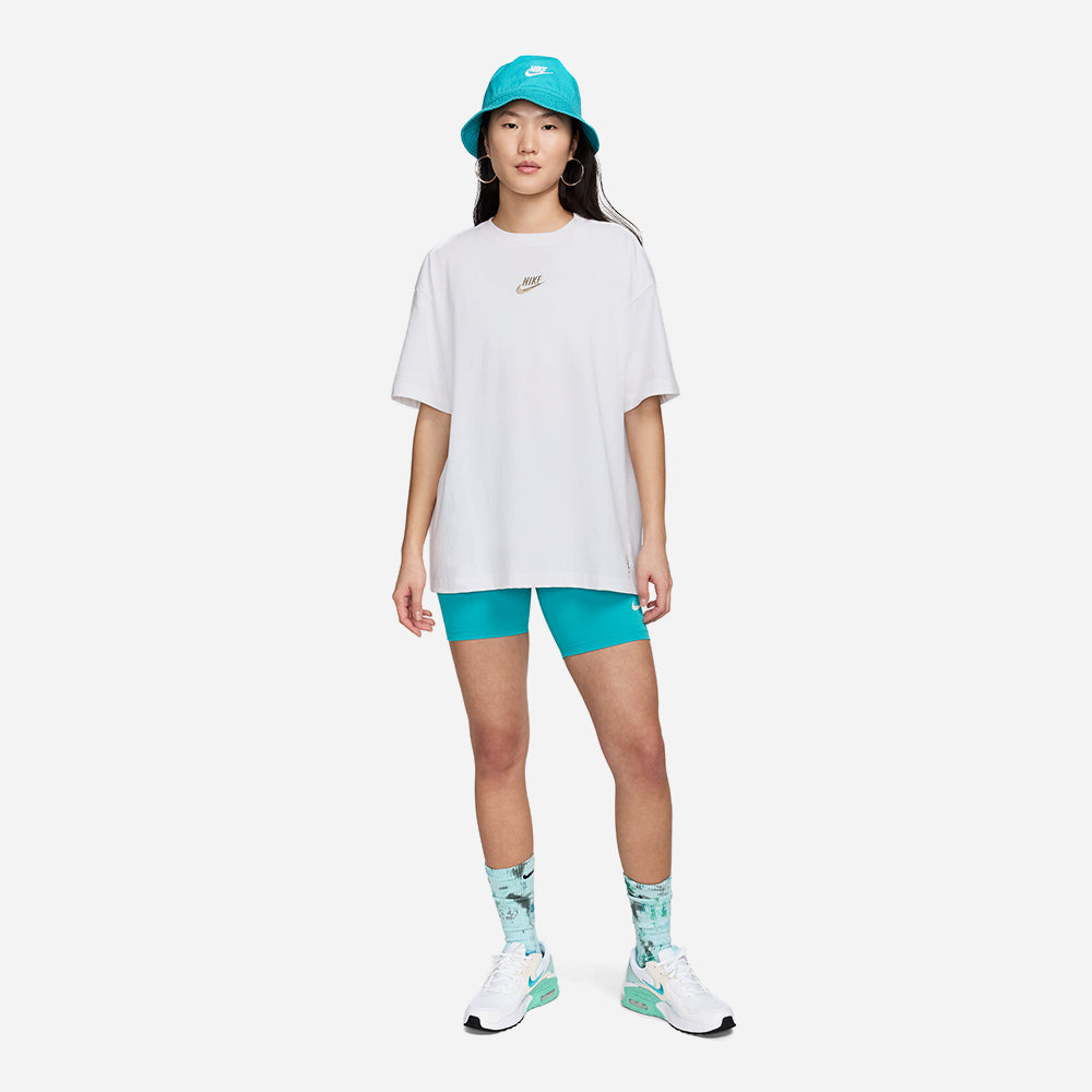 Áo Thun Nữ Nike Oversized - Trắng - Supersports Vietnam