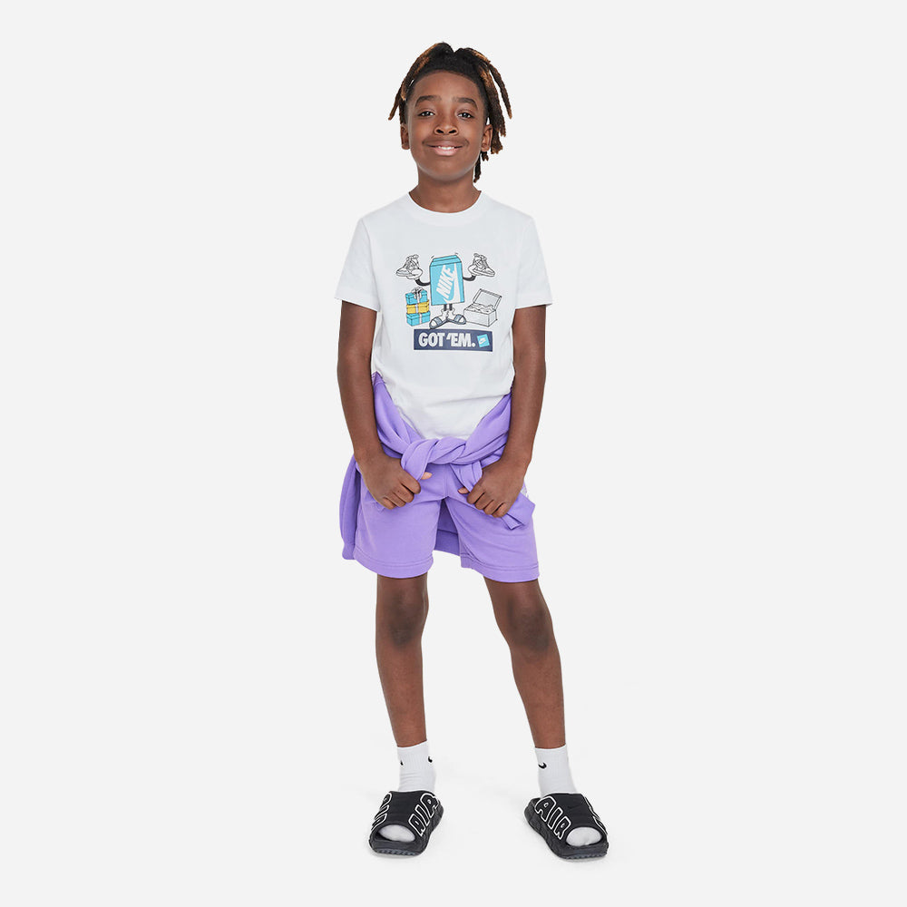 Áo Thun Tay Ngắn Trẻ Em Nike Boxy Got Em - Trắng - Supersports Vietnam