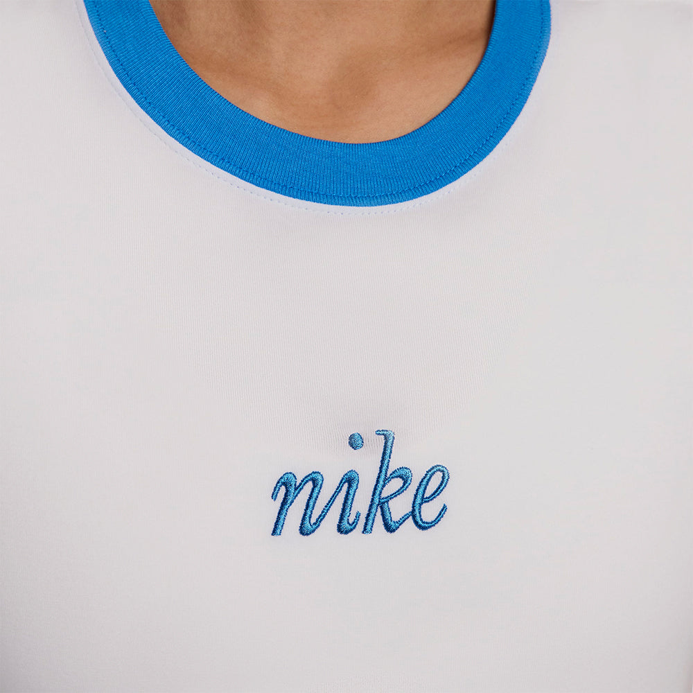 Áo Thun Nữ Nike Asw Chill Knit Slim Cropped - Trắng - Supersports Vietnam