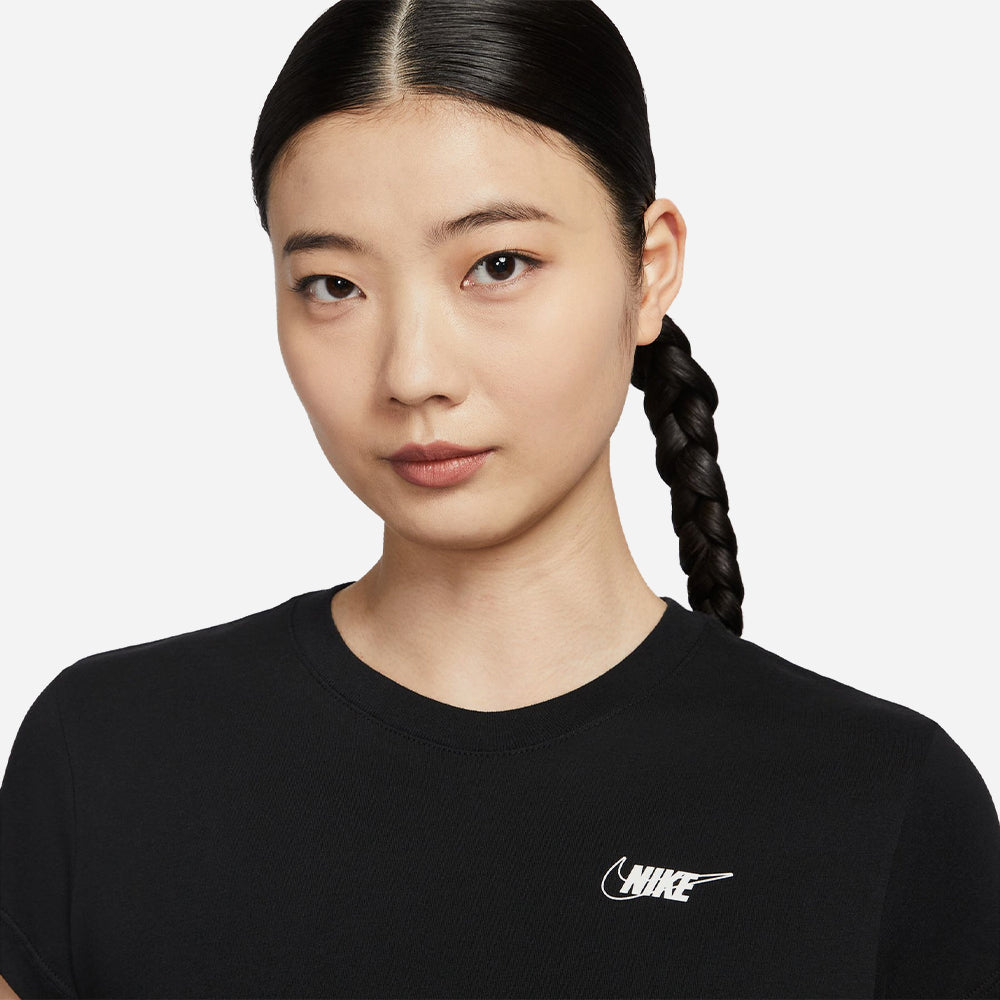 Áo Thun Nữ Nike Sportswear Club - Đen - Supersports Vietnam