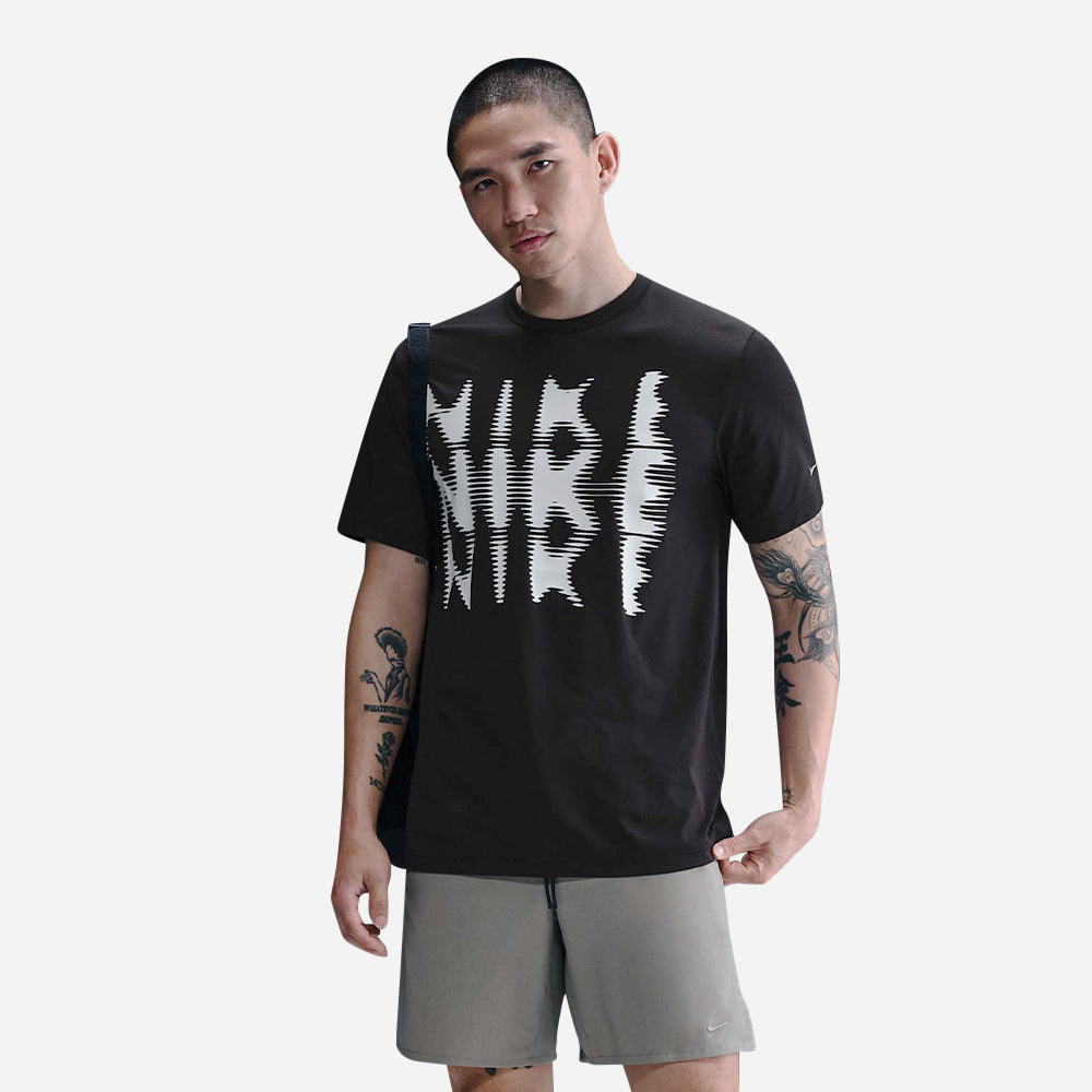 Áo Thun Nam Nike Dri-Fit Uv Hyverse Ss Swoos - Đen - Supersports Vietnam