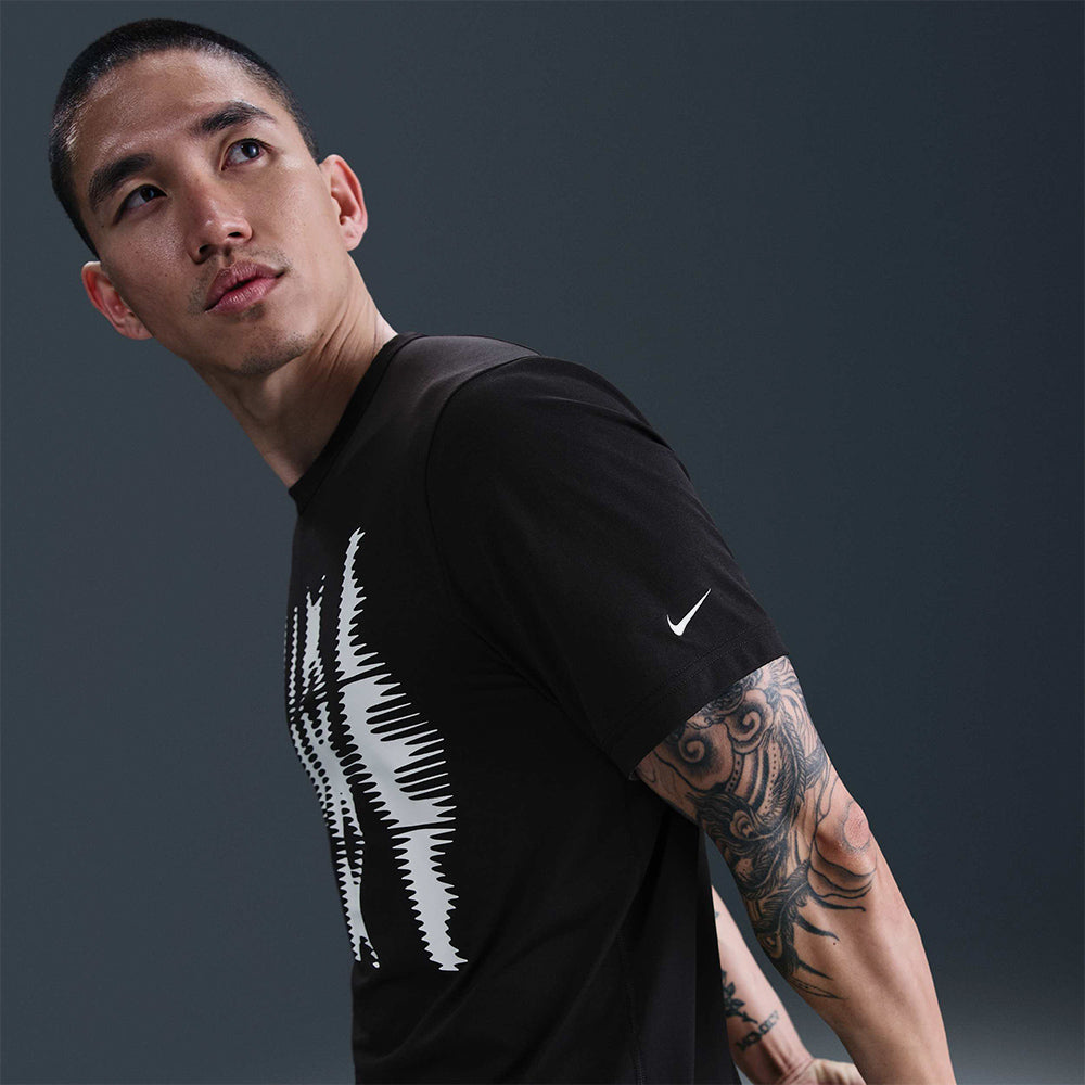 Áo Thun Nam Nike Dri-Fit Uv Hyverse Ss Swoos - Đen - Supersports Vietnam