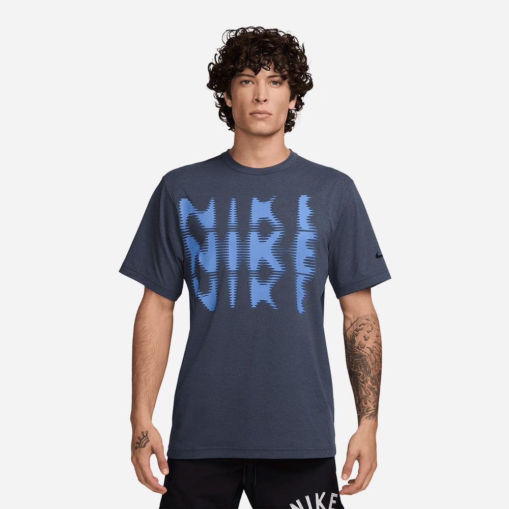 Áo Thun Nam Nike Dri-Fit Uv Hyverse Ss Swoos - Xanh Navy - Supersports Vietnam