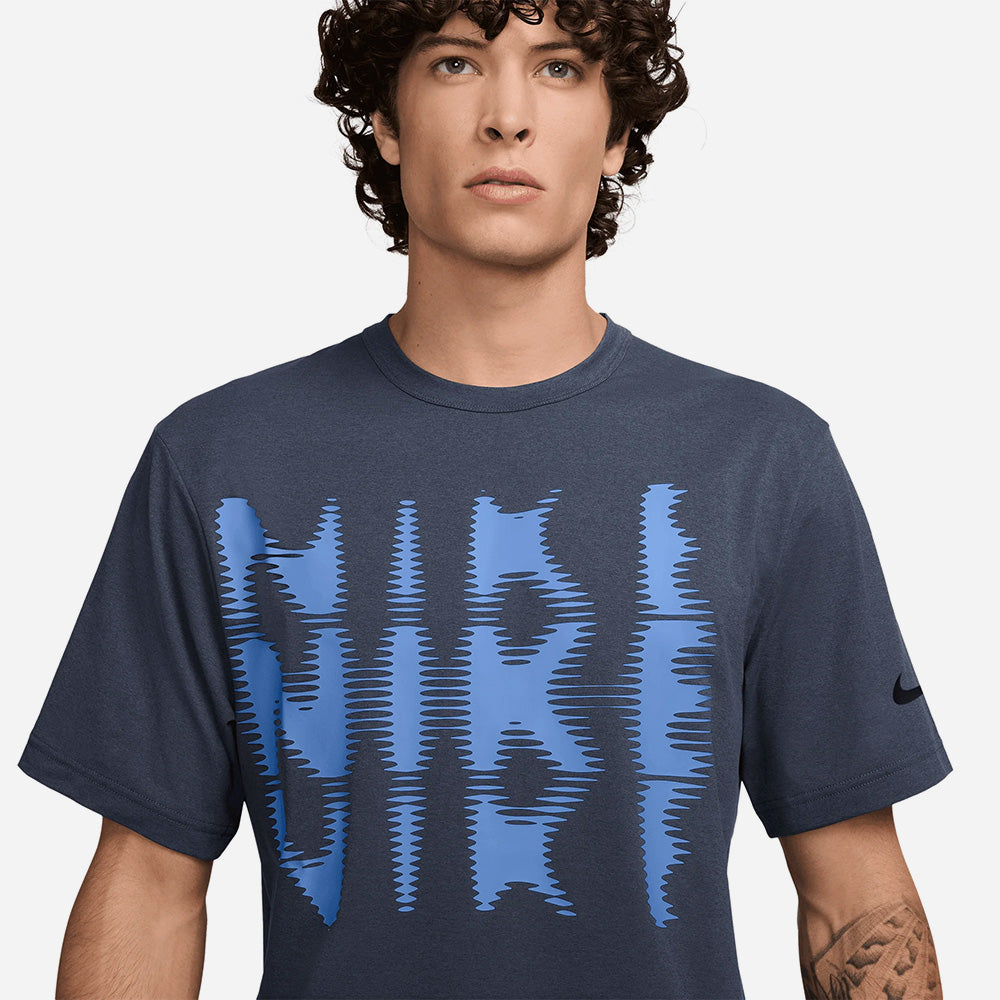 Áo Thun Nam Nike Dri-Fit Uv Hyverse Ss Swoos - Xanh Navy - Supersports Vietnam
