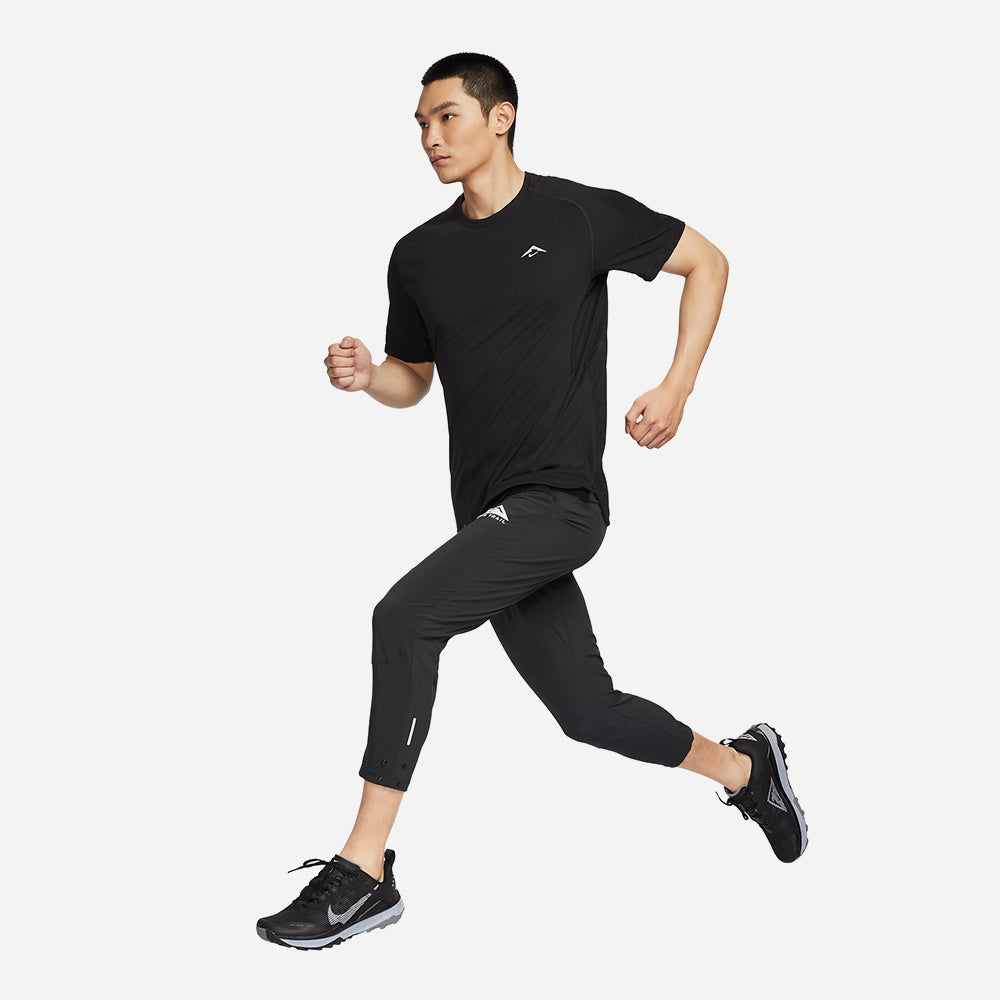 Áo Thun Nam Nike Dri-Fit Adv Trail Solar Chase Short-Sleeve - Đen - Supersports Vietnam