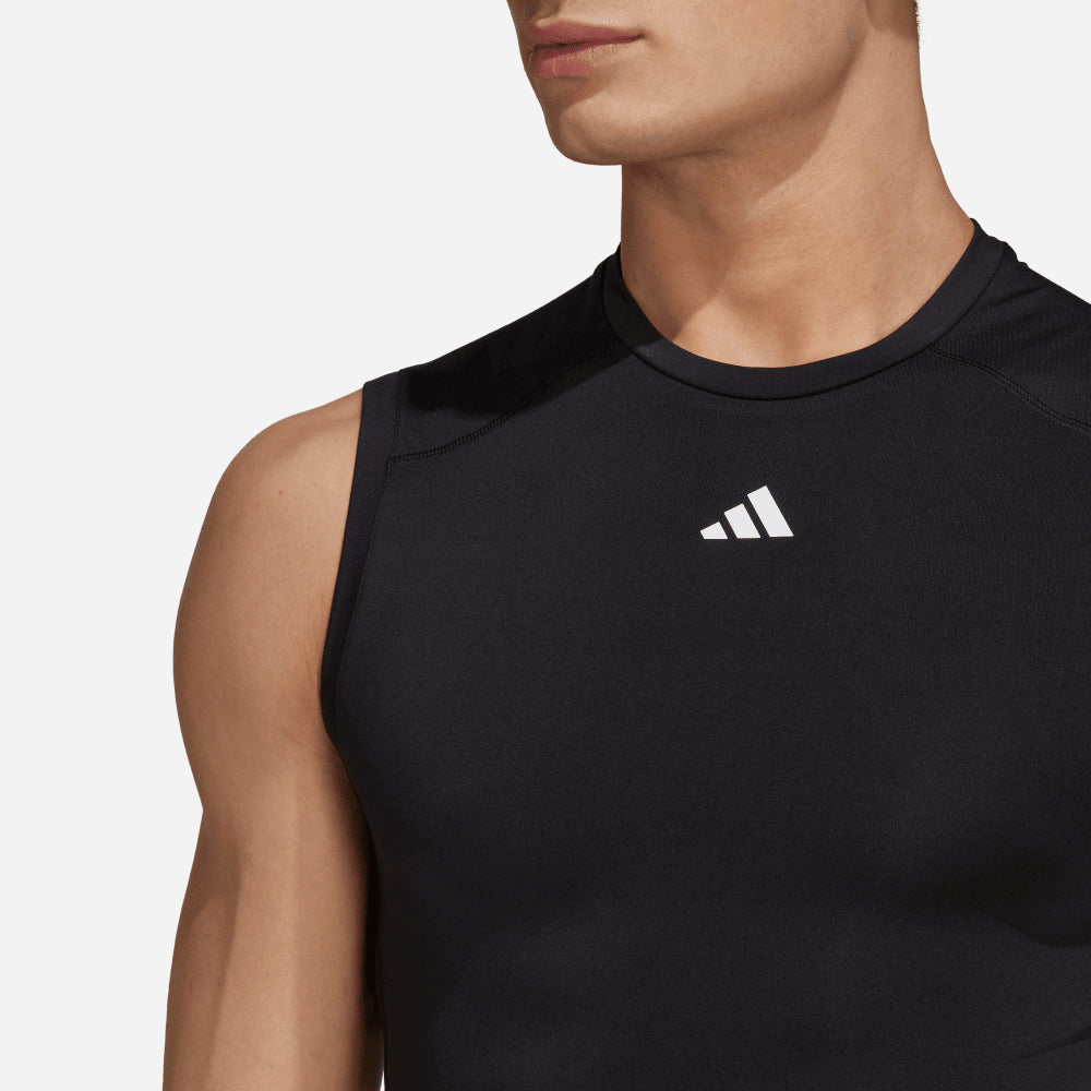 Áo Ba Lỗ Nam Adidas Techfit Training - Đen - Supersports Vietnam