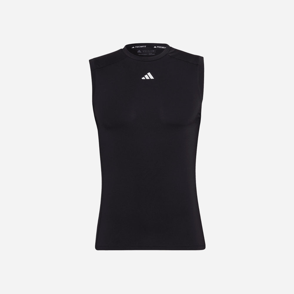 Áo Ba Lỗ Nam Adidas Techfit Training - Đen - Supersports Vietnam