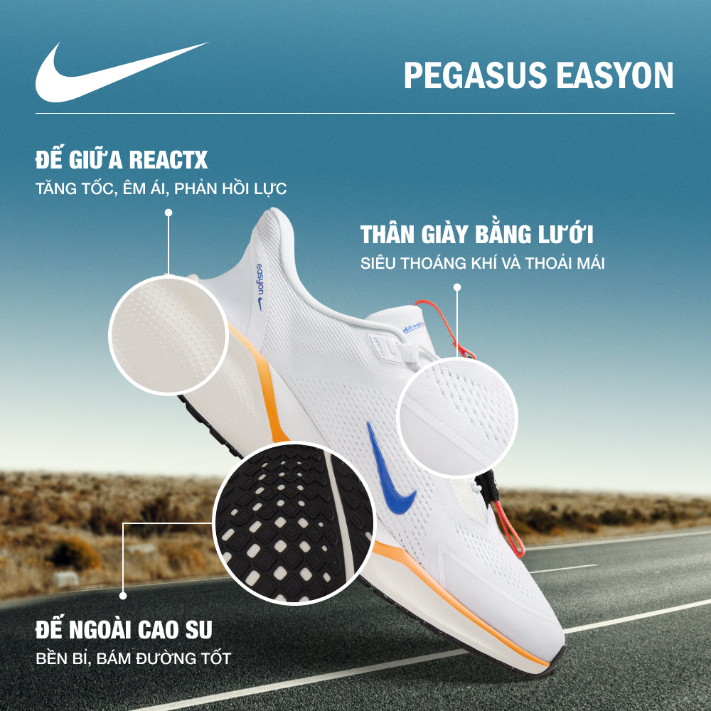 Giày Chạy Bộ Nam Nike Pegasus Easyon - Trắng - Supersports Vietnam