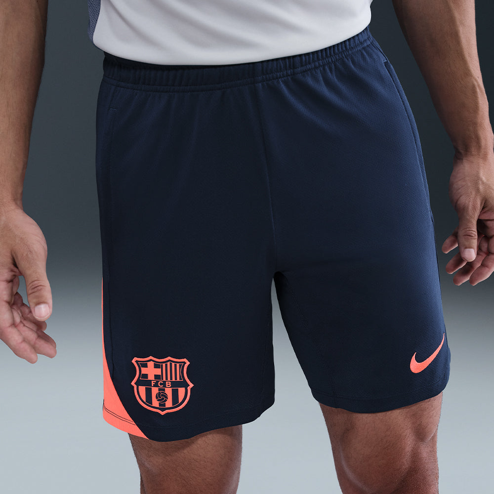 Quần Ngắn Thể Thao Nam Nike F.C. Barcelona Strike Dri-Fit Total 90 Knit - Xanh Navy - Supersports Vietnam
