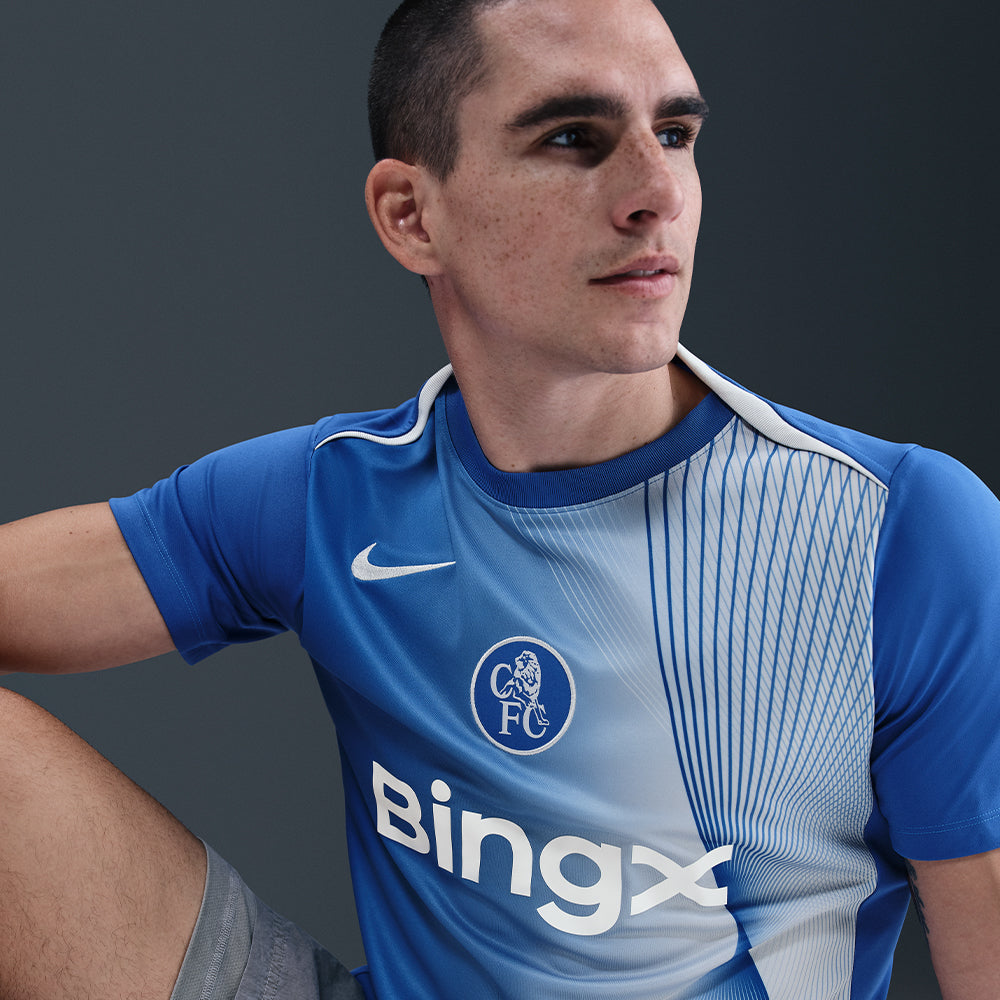 Áo Đá Bóng Nam Nike Chelsea F.C. Academy Pro Dri-Fit Total 90 Pre-Match - Xanh Dương - Supersports Vietnam