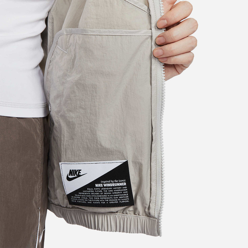 Áo Khoác Nữ Nike Windrunner Woven - Xám - Supersports Vietnam