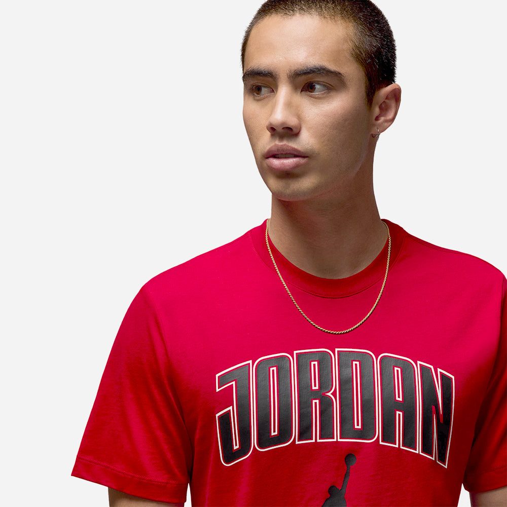 Áo Thun Tay Ngắn Nam Nike J City 88 Short Sleeve Crew - Đỏ - Supersports Vietnam