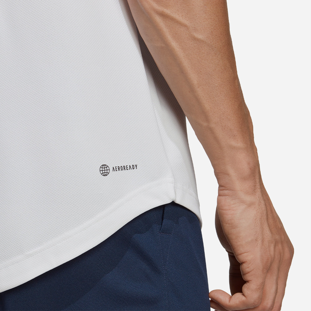 Áo Polo Nam Adidas Club Pique - Trắng - Supersports Vietnam