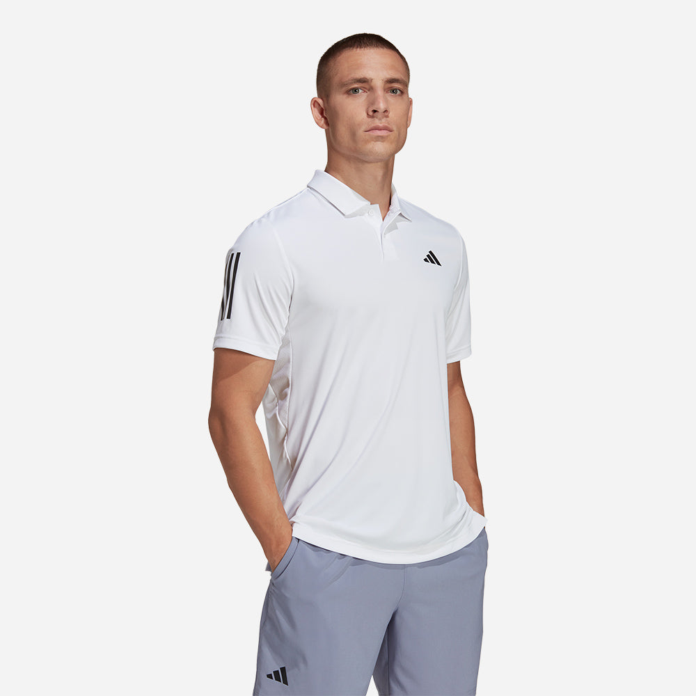 Áo Polo Nam Adidas Club 3-Stripes Tennis - Trắng - Supersports Vietnam
