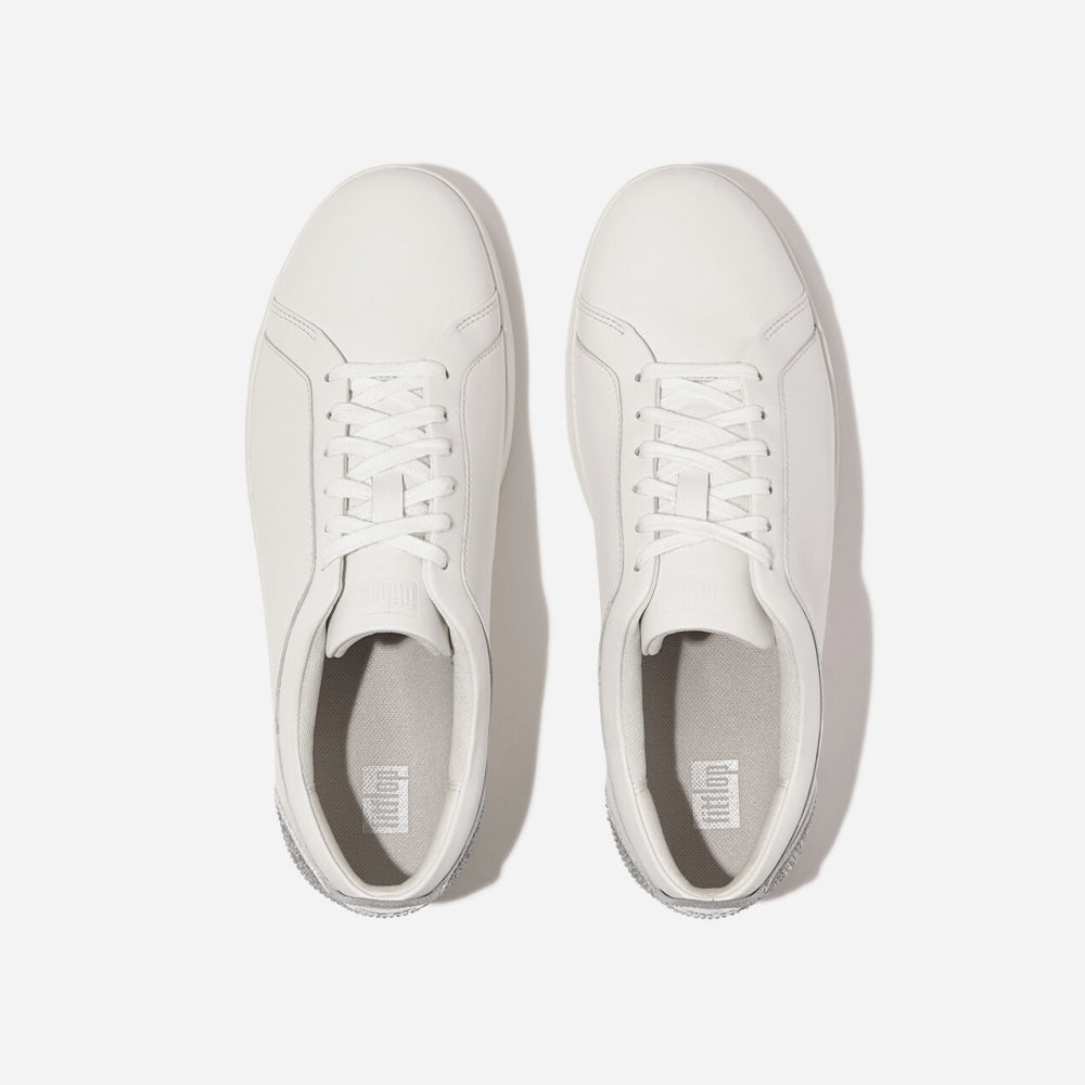 Giày Sneaker Nữ Fitflop Rally Crystal-Backtab Leather - Trắng - Supersports Vietnam