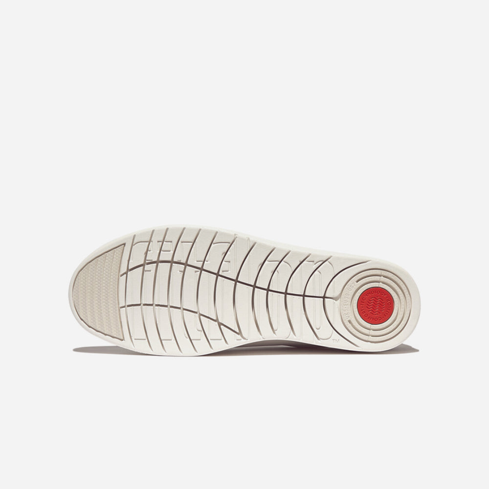 Giày Sneaker Nữ Fitflop Rally Crystal-Backtab Leather - Trắng - Supersports Vietnam