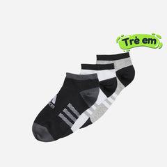 Vớ Thể Thao Trẻ Em Adidas Low Cut (3 Đôi) - Đen - Supersports Vietnam