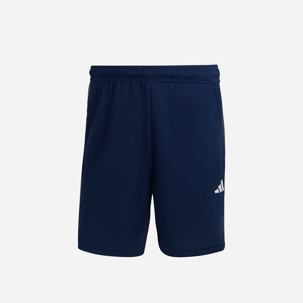 Quần Ngắn Nam Adidas Train Essentials Piqué 3-Stripes Training - Xanh Dương - Supersports Vietnam