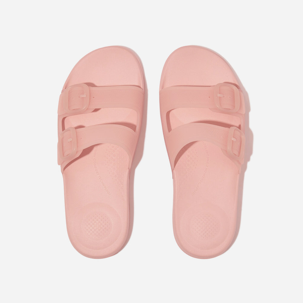 Dép Quai Ngang Nữ Fitflop Iqushion Translucent Two-Bar Buckle - Hồng - Supersports Vietnam