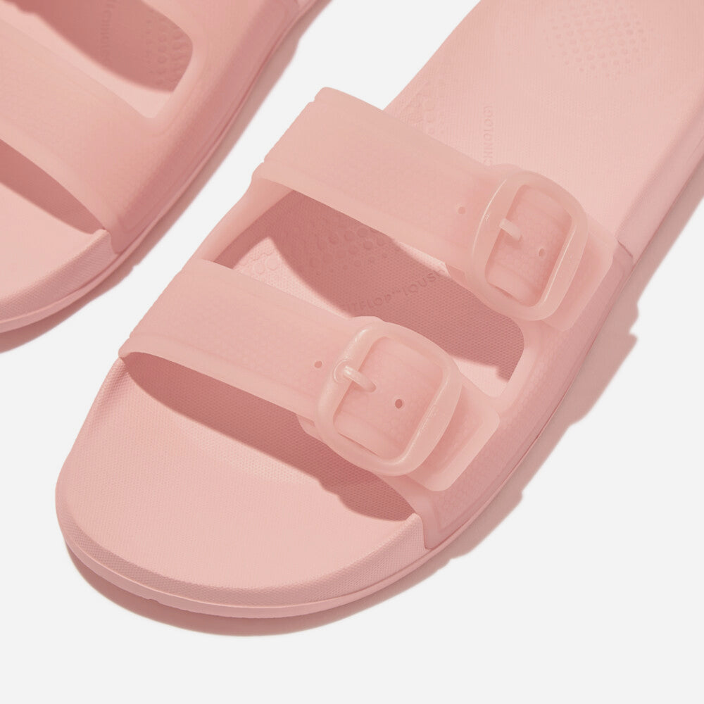 Dép Quai Ngang Nữ Fitflop Iqushion Translucent Two-Bar Buckle - Hồng - Supersports Vietnam