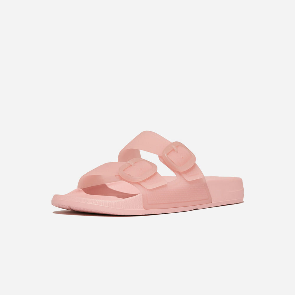 Dép Quai Ngang Nữ Fitflop Iqushion Translucent Two-Bar Buckle - Hồng - Supersports Vietnam