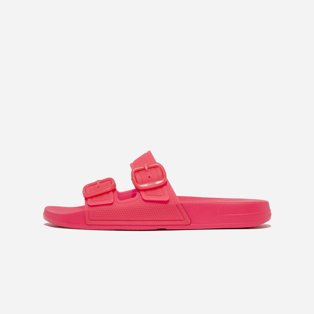 Dép Quai Ngang Nữ Fitflop Iqushion Translucent Two-Bar Buckle - Đỏ - Supersports Vietnam