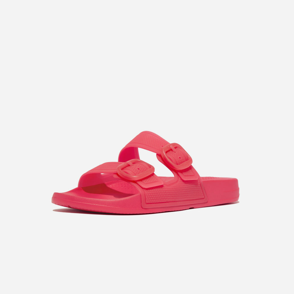Dép Quai Ngang Nữ Fitflop Iqushion Translucent Two-Bar Buckle - Đỏ - Supersports Vietnam