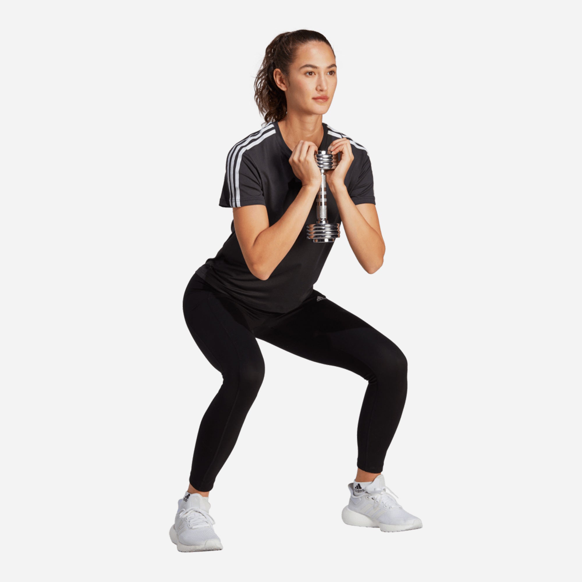 Áo Thun Tập Luyện Nữ Adidas Aeroready Train Essentials 3-Stripes - Đen - Supersports Vietnam