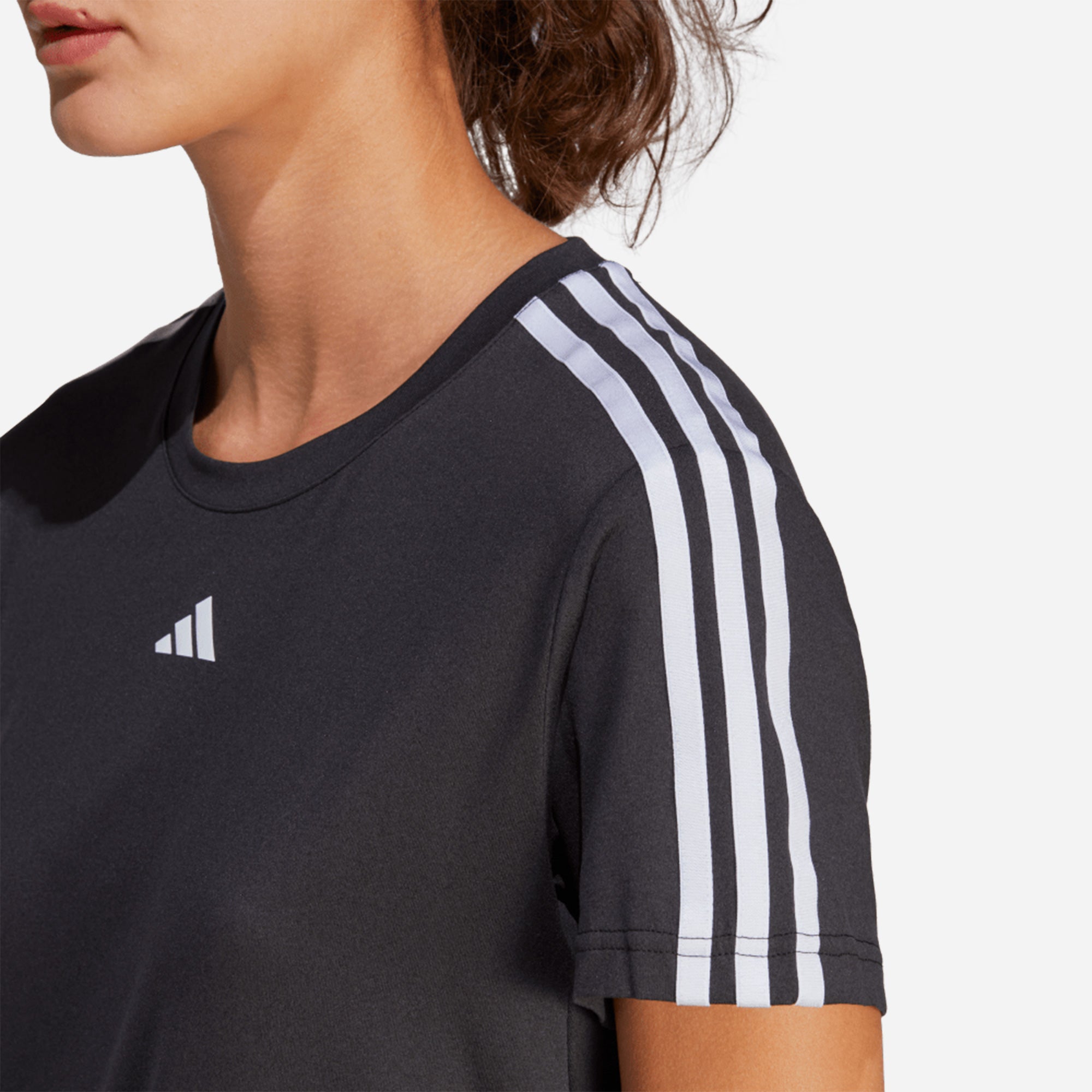 Áo Thun Tập Luyện Nữ Adidas Aeroready Train Essentials 3-Stripes - Đen - Supersports Vietnam