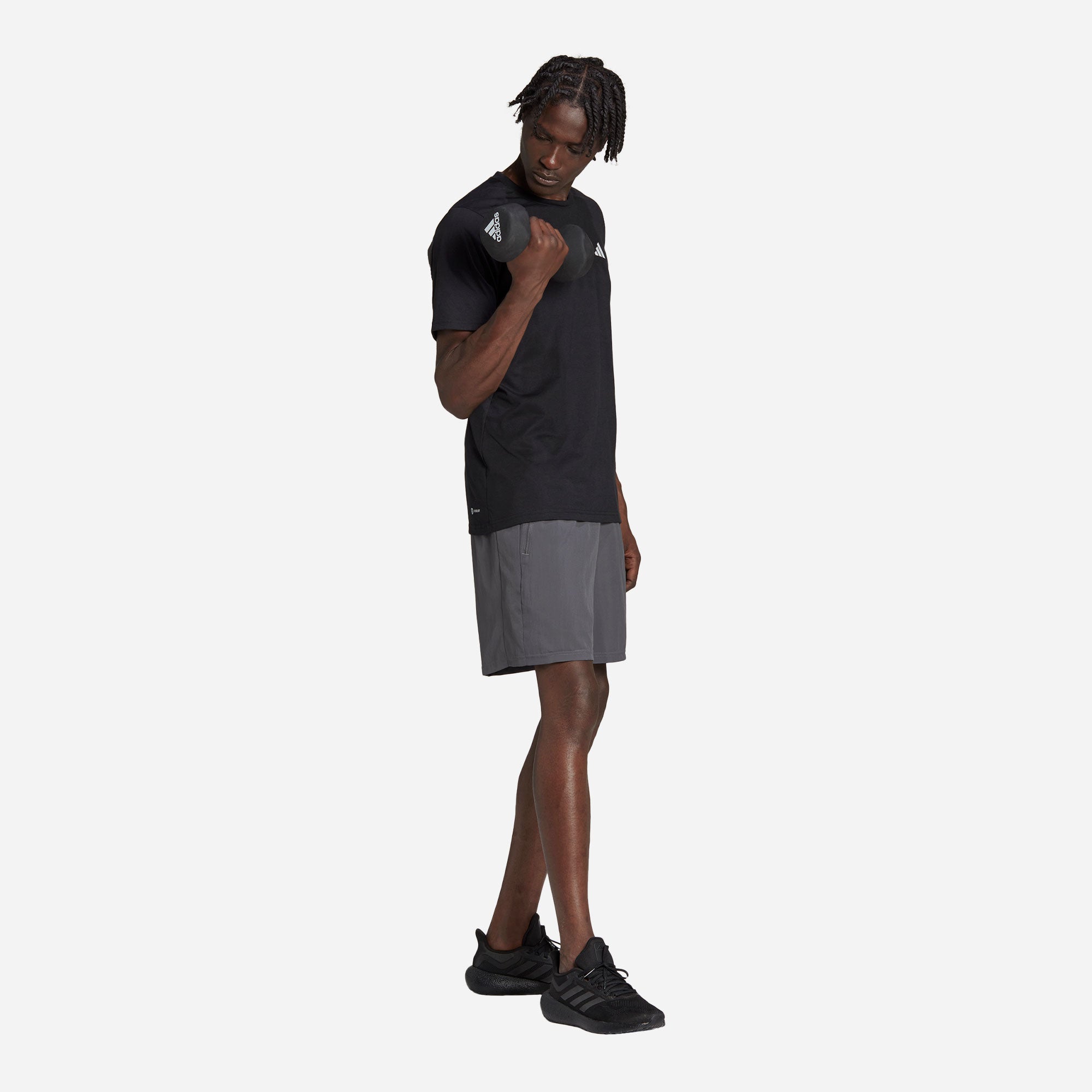 Quần Ngắn Nam Adidas Training Essential Woven - Xám - Supersports Vietnam