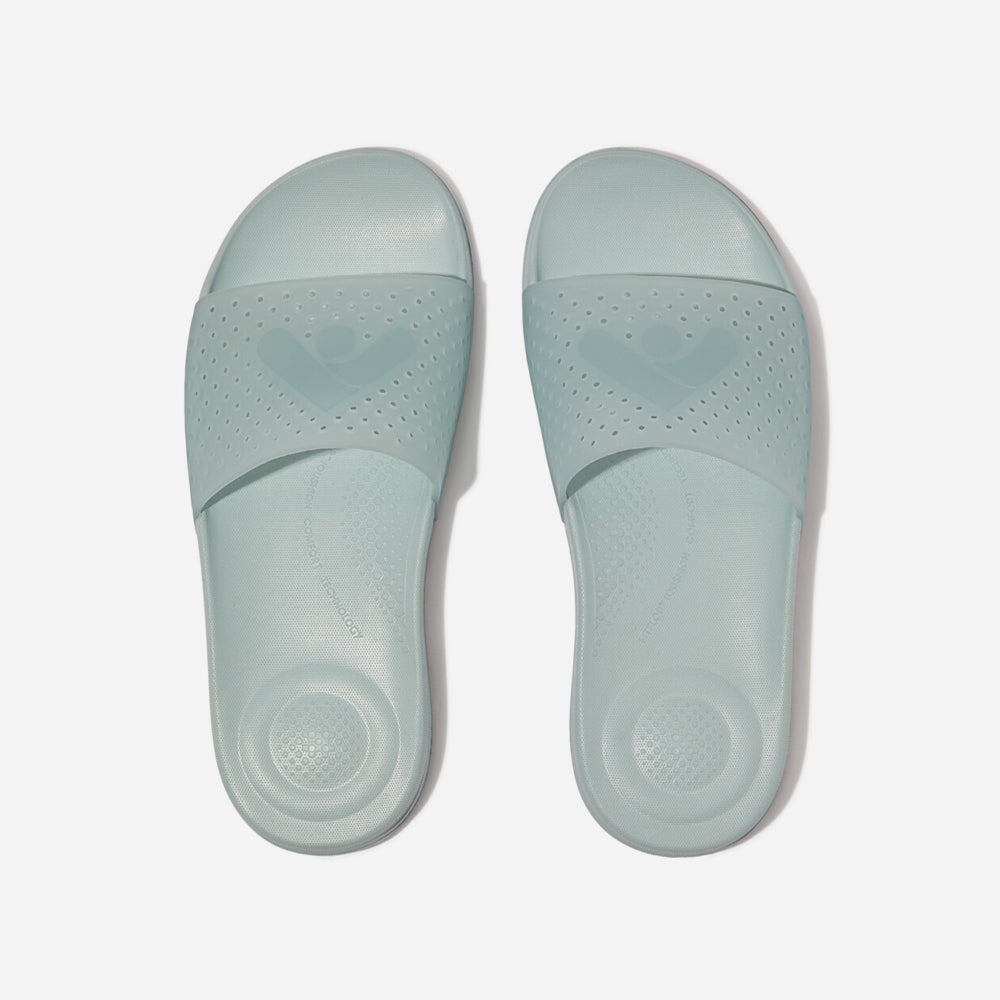 Dép Quai Ngang Nữ Fitflop Iqushion Arrow Translucent Perf Pool - Xanh Dương - Supersports Vietnam