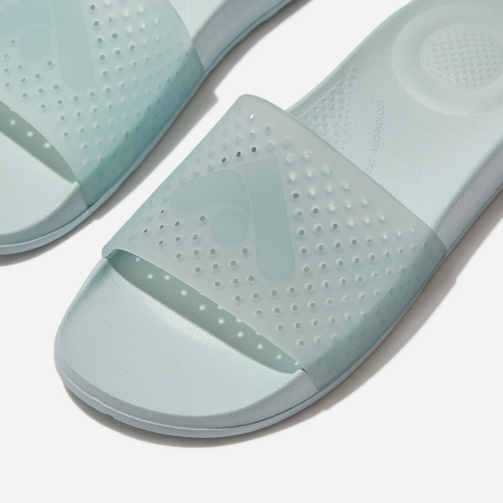 Dép Quai Ngang Nữ Fitflop Iqushion Arrow Translucent Perf Pool - Xanh Dương - Supersports Vietnam