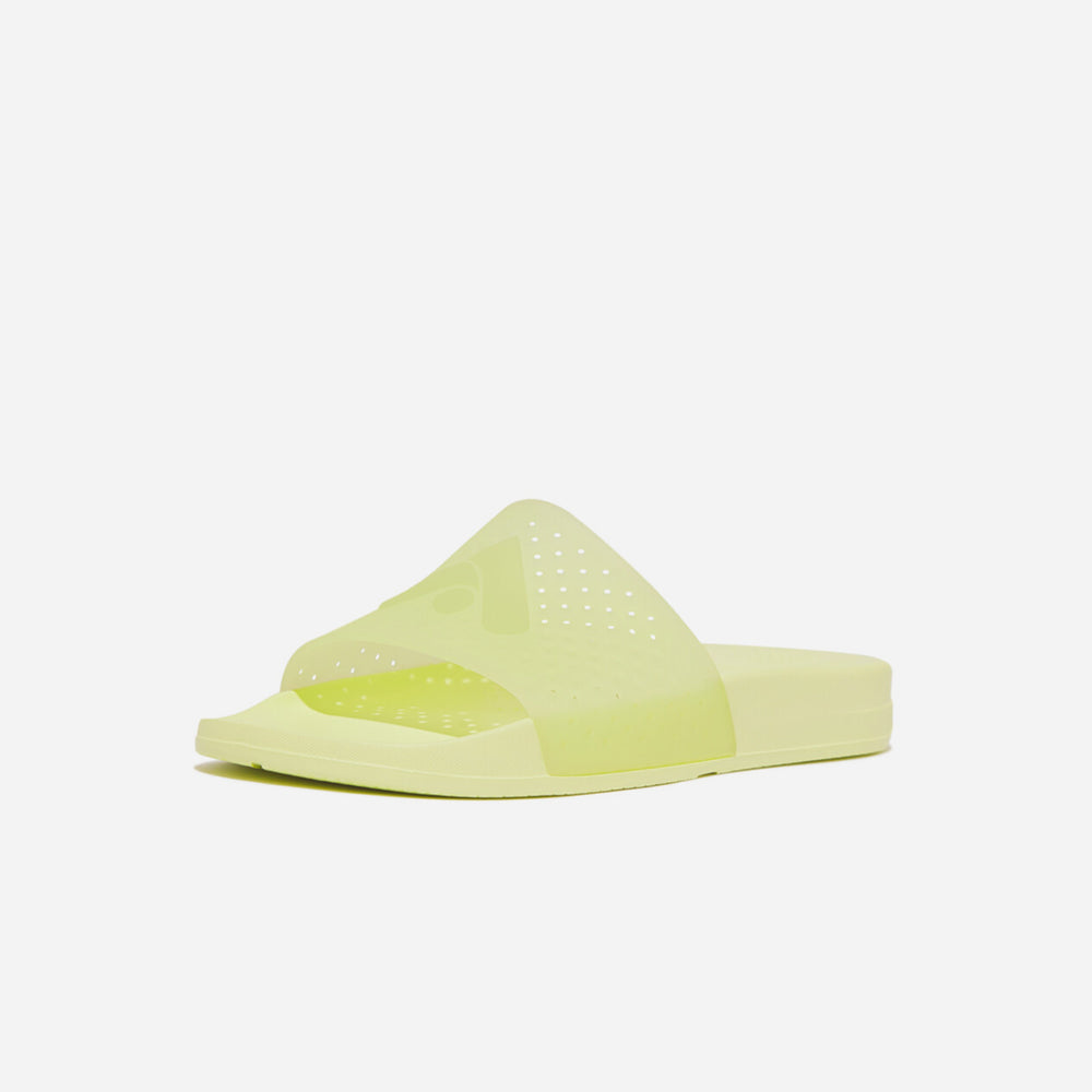 Dép Quai Ngang Nữ Fitflop Iqushion Arrow Translucent Perf Pool - Vàng Chanh - Supersports Vietnam