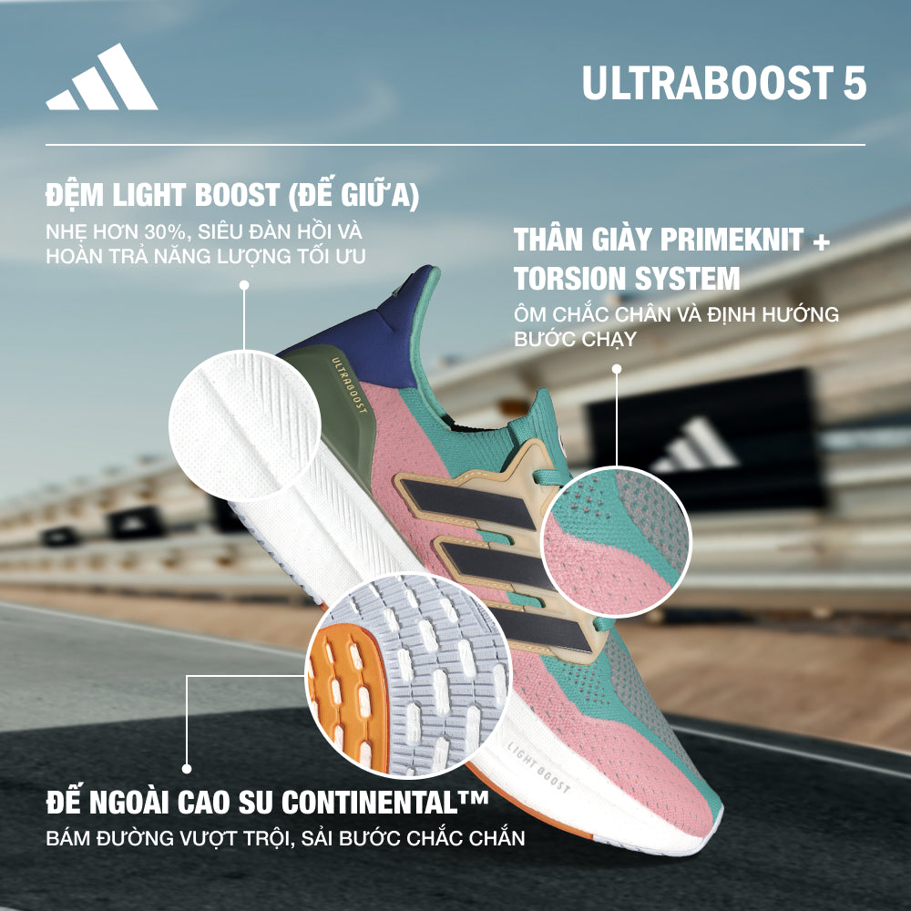Giày Chạy Bộ Nam Adidas Ultraboost 5 - Xanh Mint - Supersports Vietnam