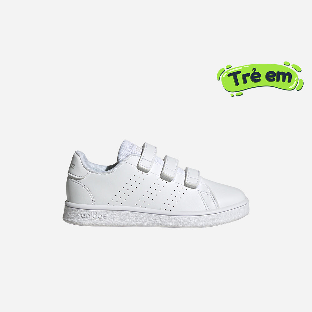 Giày Sneaker Trẻ Em Adidas Advantage Court Lifestyle Hook-And-Loop - Trắng - Supersports Vietnam