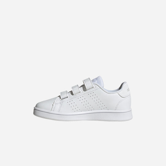 Giày Sneaker Trẻ Em Adidas Advantage Court Lifestyle Hook-And-Loop - Trắng