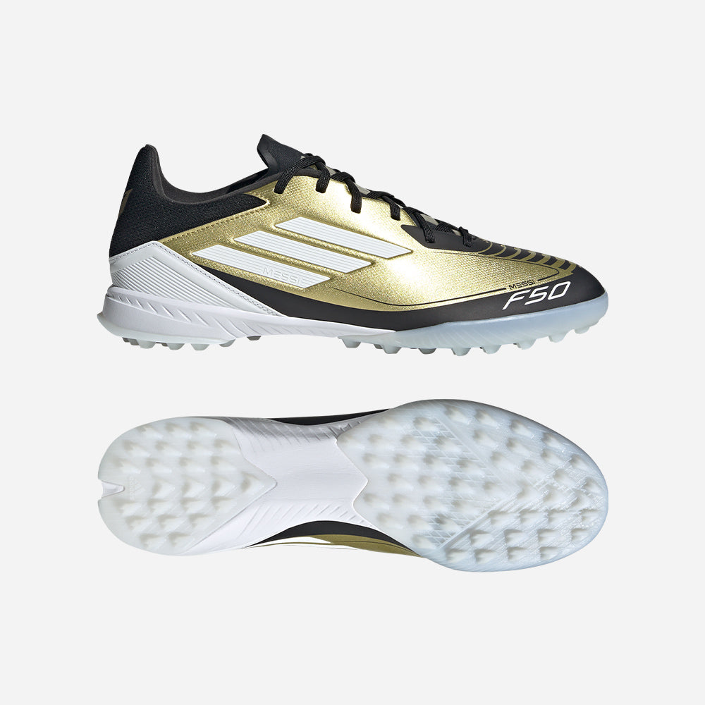 Giày Đá Bóng Unisex Adidas F50 League Turf Messi (Dành Cho Sân Cỏ Nhân Tạo) - Vàng - Supersports Vietnam