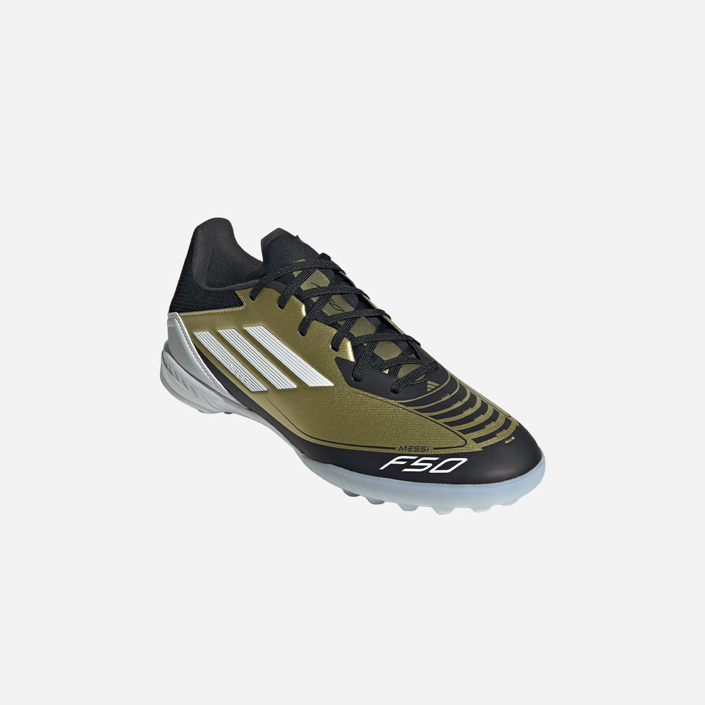 Giày Đá Bóng Unisex Adidas F50 League Turf Messi (Dành Cho Sân Cỏ Nhân Tạo) - Vàng - Supersports Vietnam