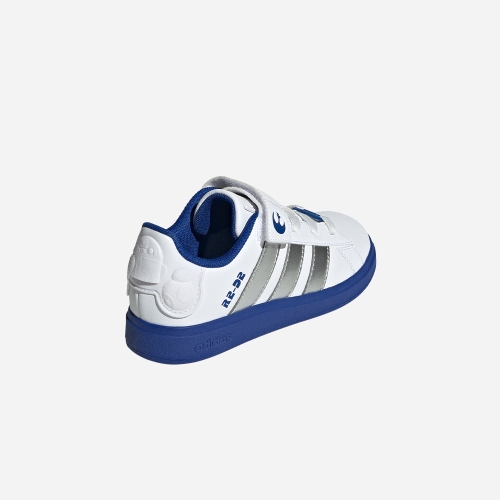Giày Sneaker Trẻ Em Adidas Droids Grand Court 2.0 El C - Trắng - Supersports Vietnam