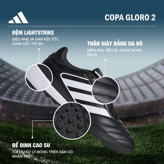 Giày Đá Bóng Unisex Adidas Copa Gloro 2 Tf (Dành Cho Sân Cỏ Nhân Tạo) - Đen