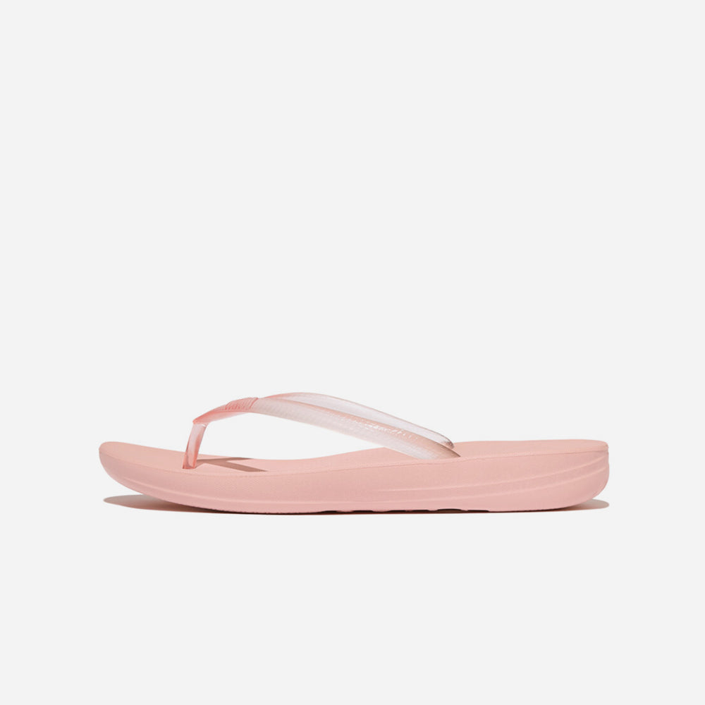 Dép Xỏ Ngón Nữ Fitflop Iqushion Ombre Transparent Ergonomic - Hồng - Supersports Vietnam