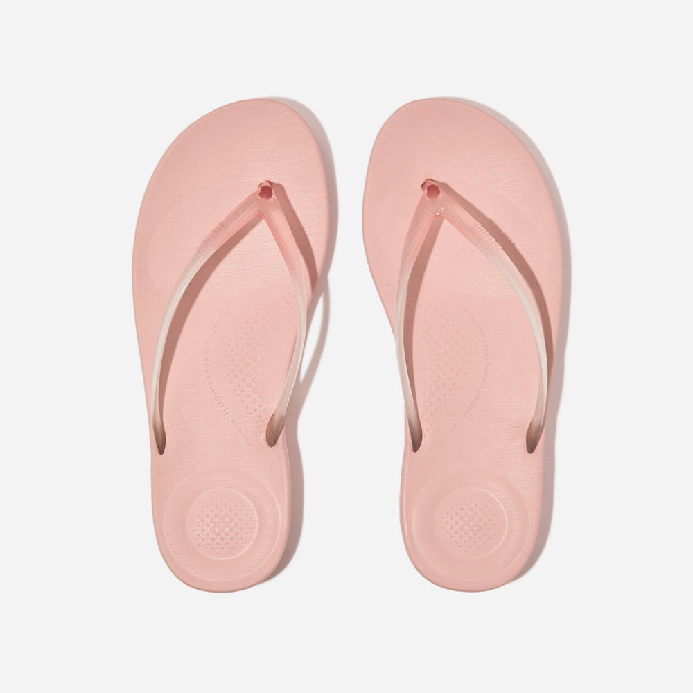 Dép Xỏ Ngón Nữ Fitflop Iqushion Ombre Transparent Ergonomic - Hồng - Supersports Vietnam
