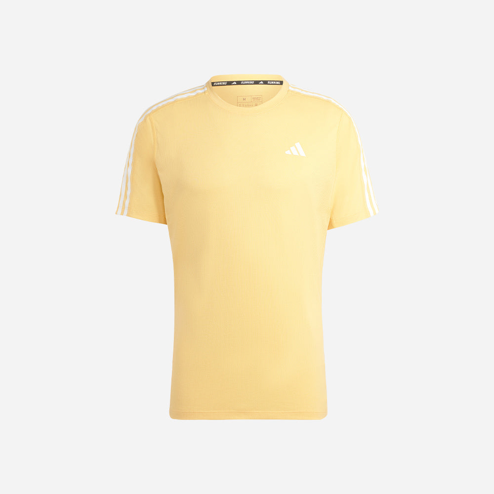 Áo Tay Ngắn Nam Adidas Own The Run 3-Stripes - Vàng - Supersports Vietnam