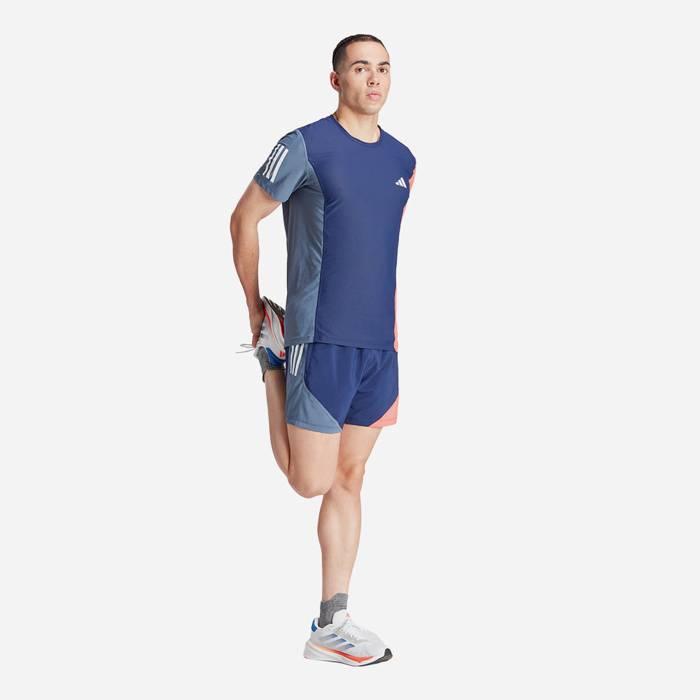 Quần Ngắn Nam Adidas Own The Run Colorblock - Xanh Navy - Supersports Vietnam