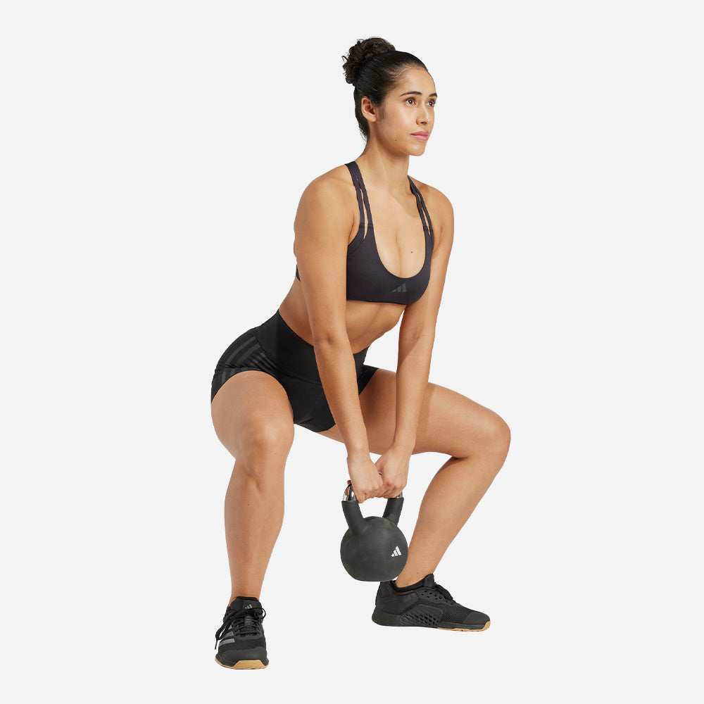 Quần Bó Thể Thao Nữ Adidas Optime - Đen - Supersports Vietnam
